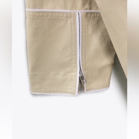 Zara OVERSIZED CONTRAST COAT. Beige. Sizes XS, S. New with Tags. - Picture 11 of 11